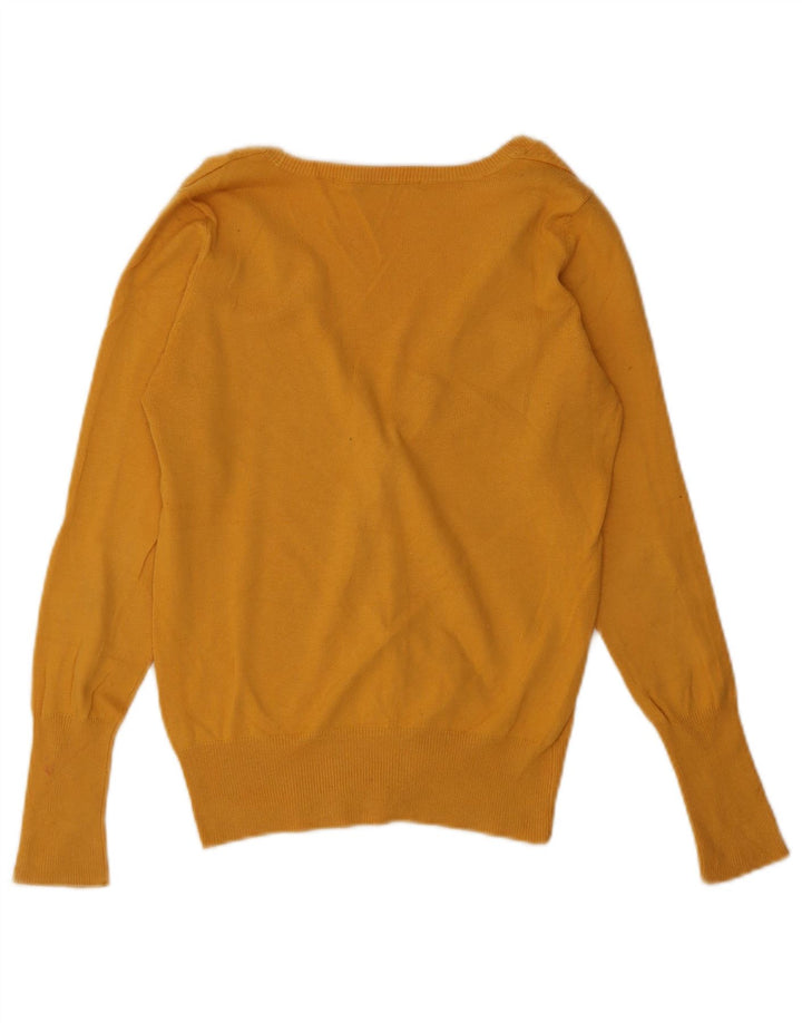 Zara Cardigan Femme Pull UK 10 Petit Jaune
