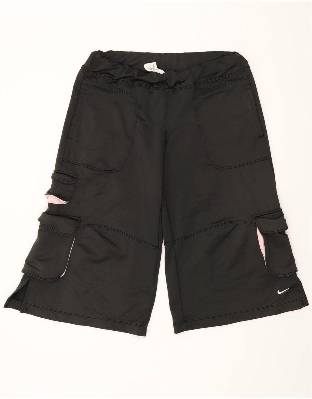 NIKE Bermuda de sport pour femme US 4/6 Petit Noir Polyester