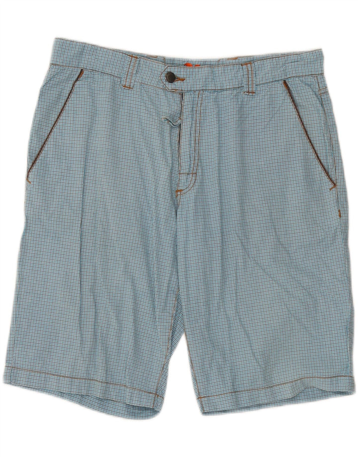 Sundek Short Chino Homme W33 Grand Bleu Carreaux Coton