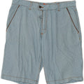 Sundek Short Chino Homme W33 Grand Bleu Carreaux Coton