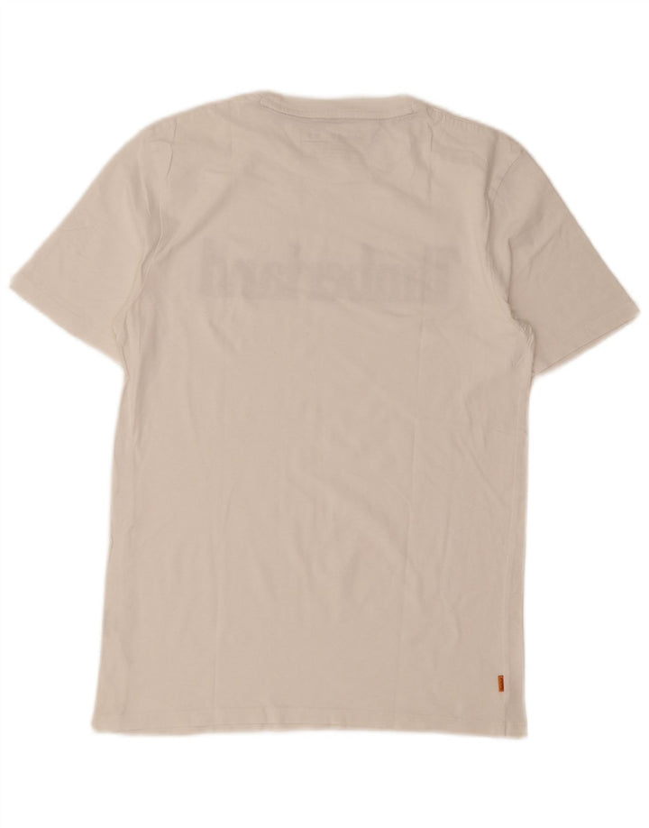 Timberland T-shirt coupe classique pour homme en coton blanc petit
