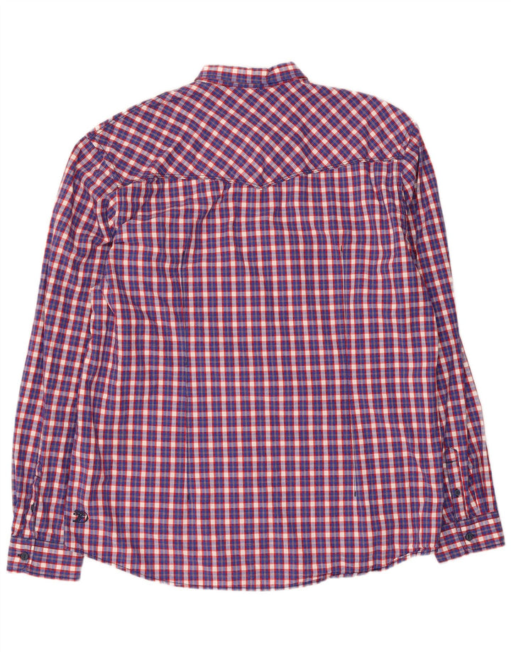 Tom Tailor Chemise Homme XL Bleu Carreaux Coton