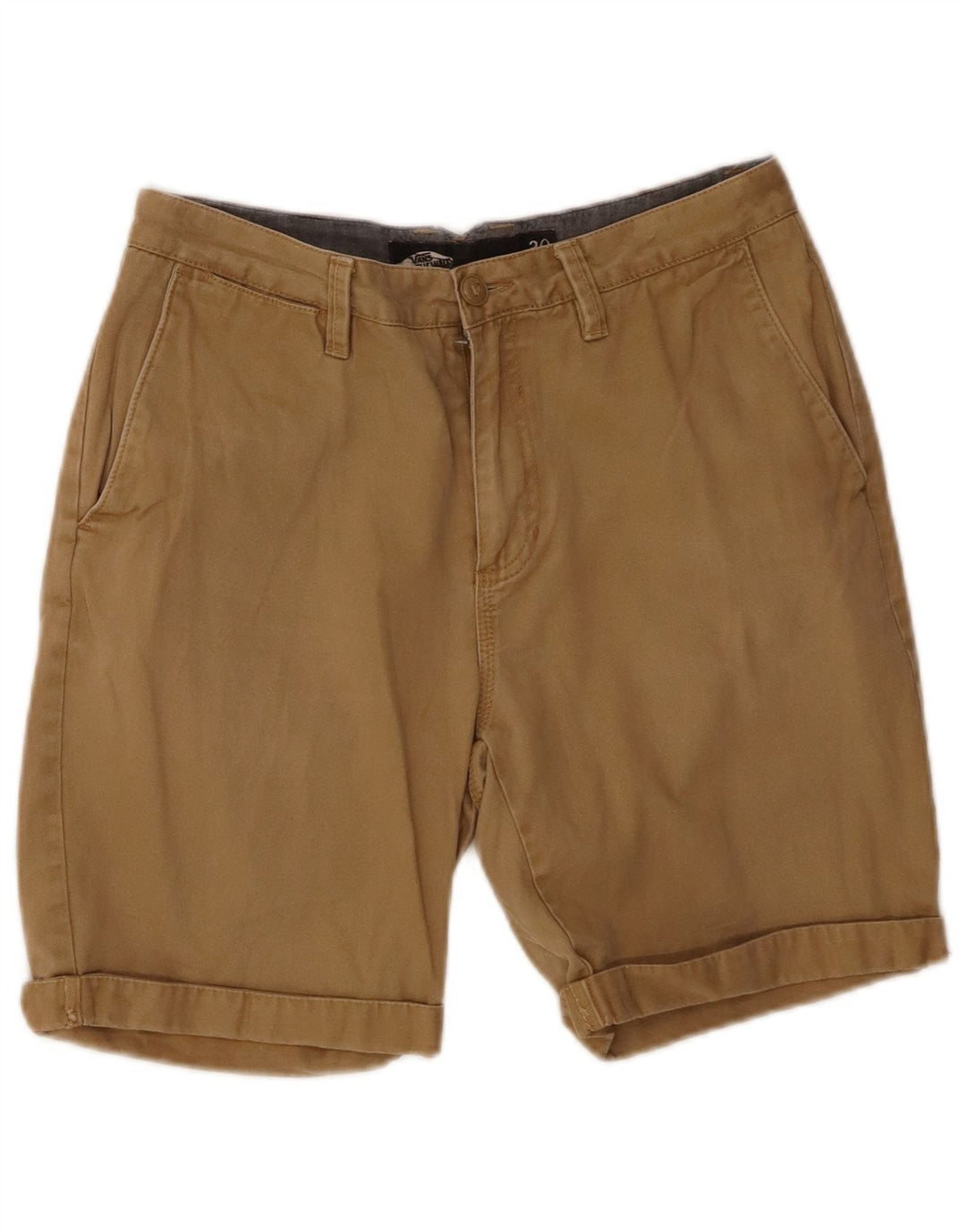 VANS Mens Chino Shorts W30 Medium Brown Cotton