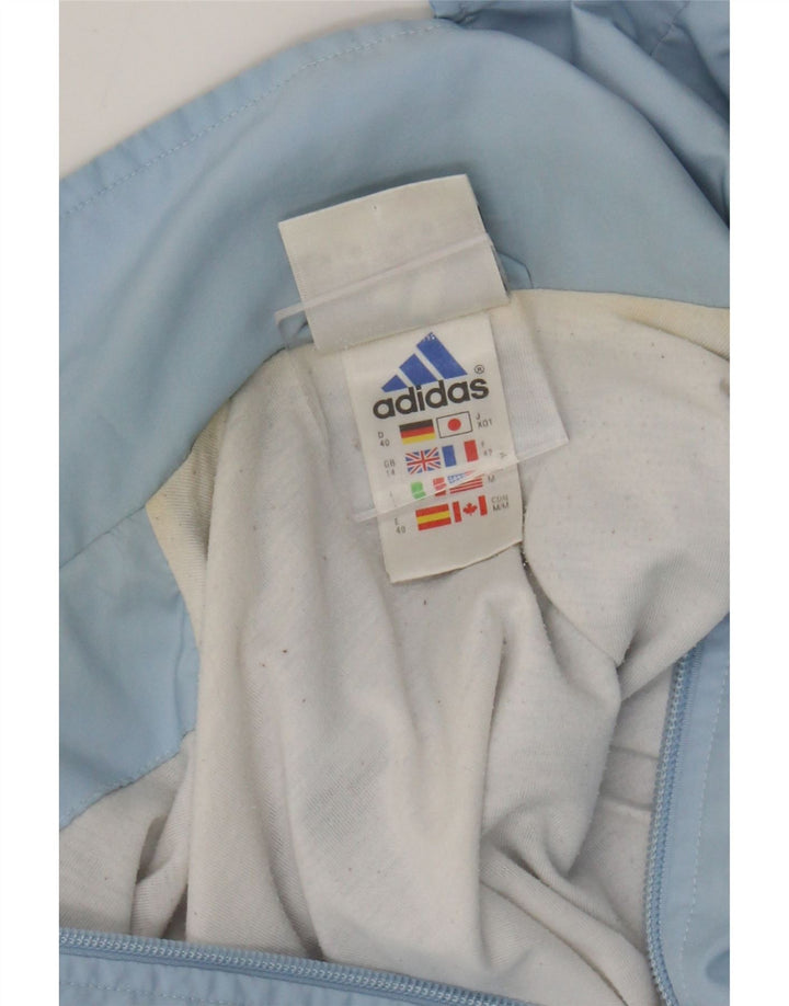 ADIDAS Veste de survêtement pour femme UK 14 Large Bleu Polyester