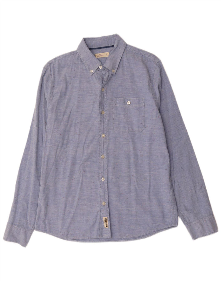 Hollister Chemise Homme Large Bleu Moucheté Coton
