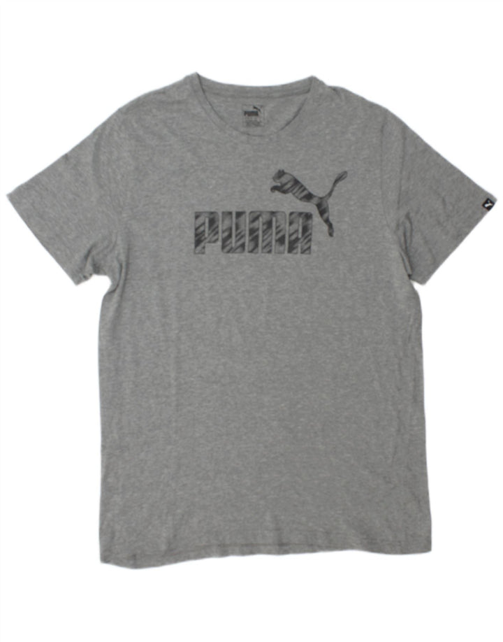 Puma T-Shirt Graphique Top XL Homme Gris Coton