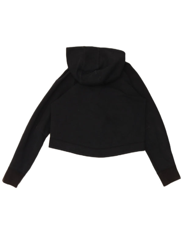 Nike Pull à capuche zippé surdimensionné pour femme UK 6 XS Coton noir