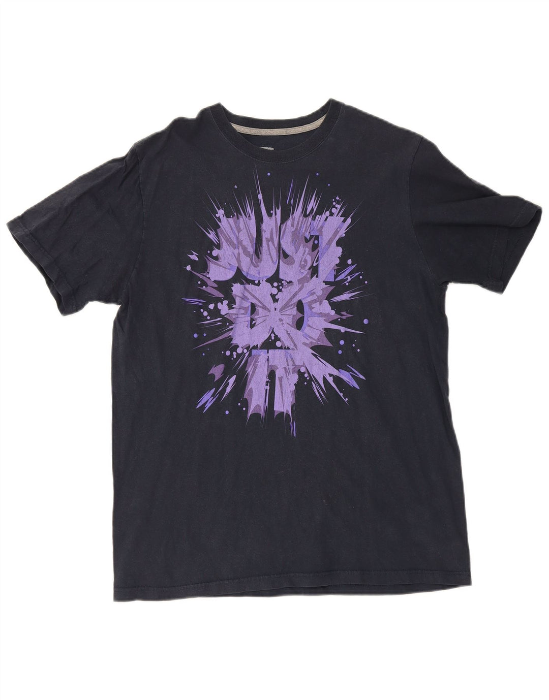 Nike T-shirt coupe classique pour homme en coton noir Taille L