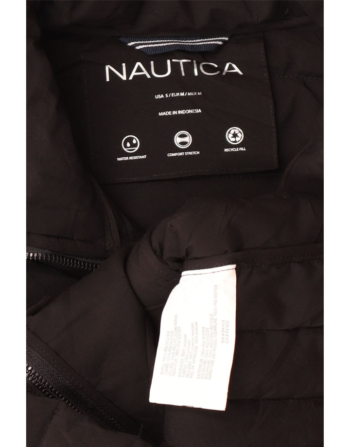 Nautica Veste matelassée pour femme UK 10 Small Noir Polyester