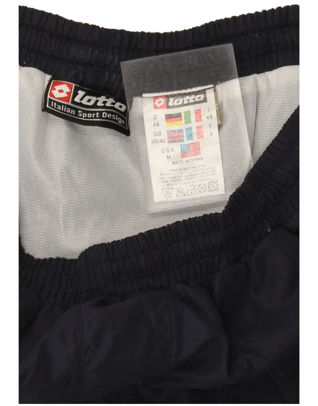 LOTTO Short de sport pour homme UK 38/40 Bleu marine moyen Polyester