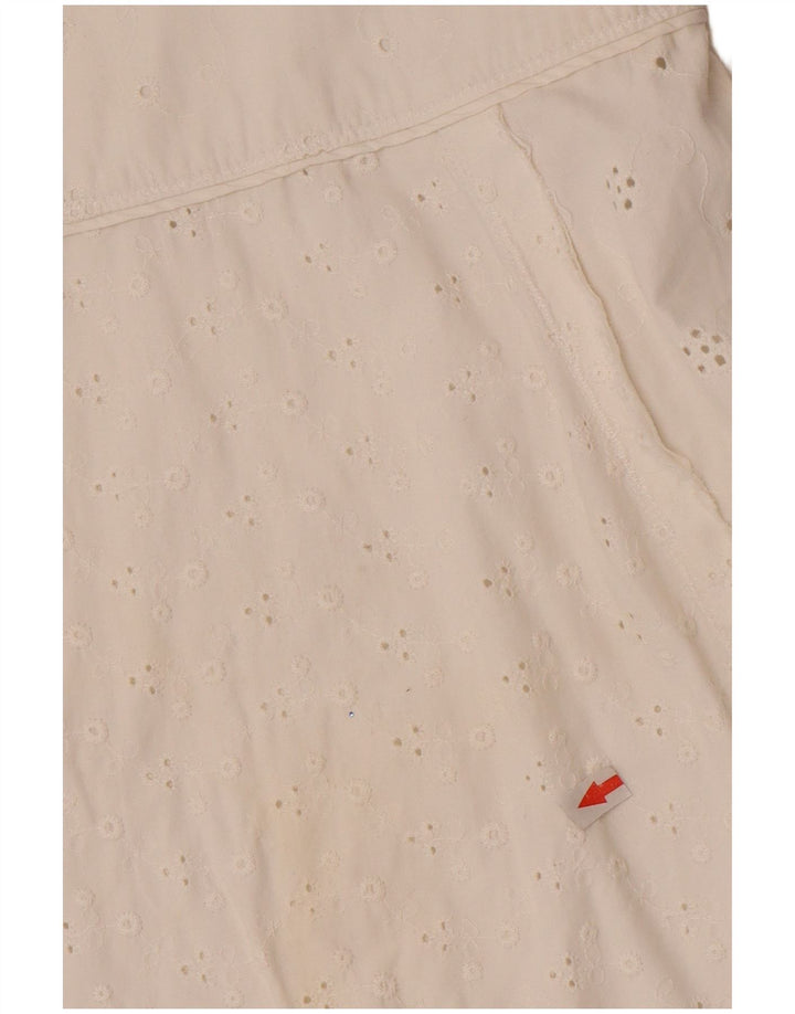 Playlife Jupe trapèze pour femme IT 42 Medium W30 Blanc Coton