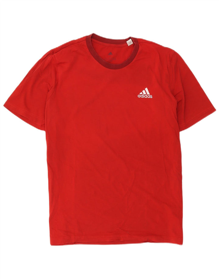 Adidas T-Shirt Homme Haut Large Rouge Coton