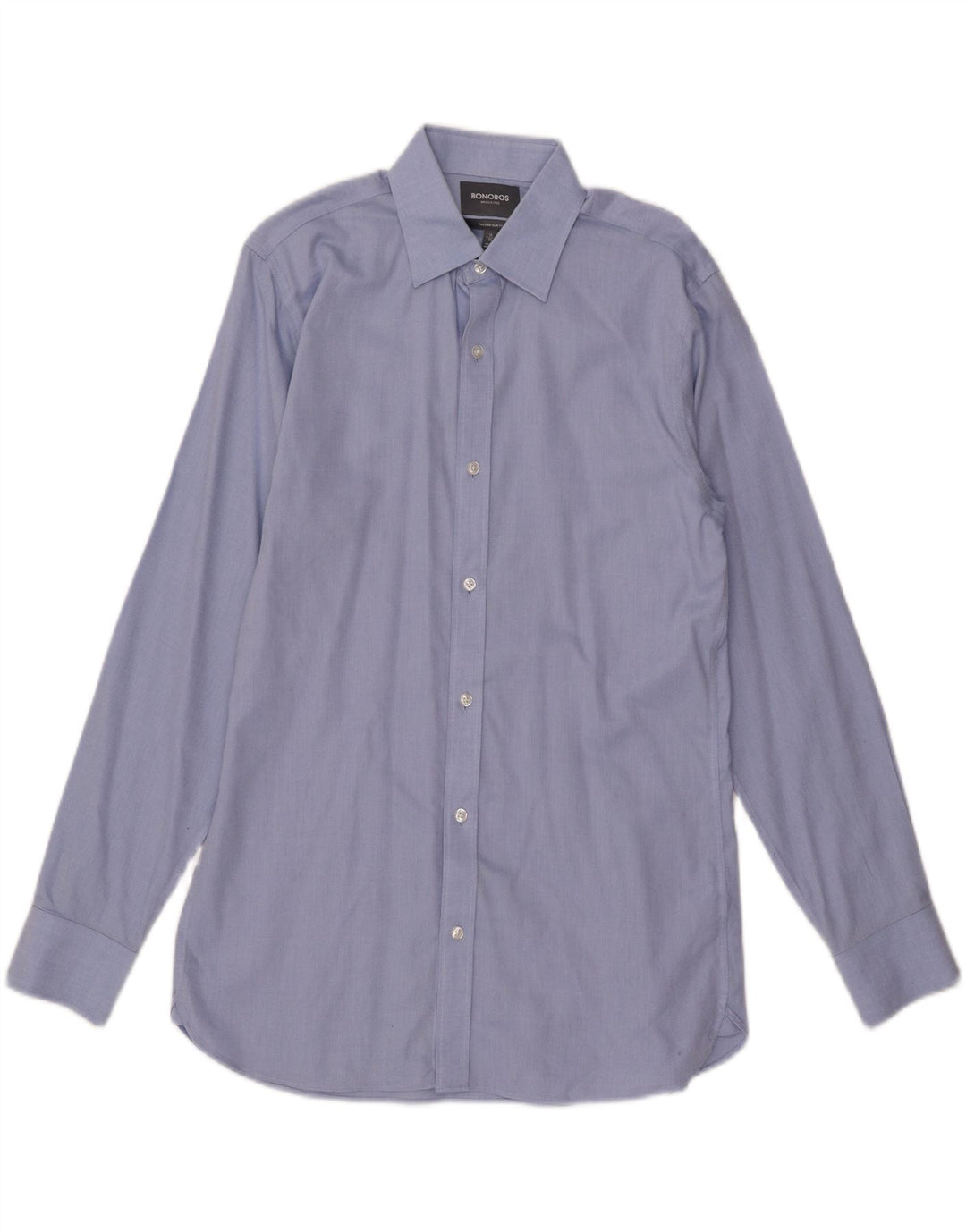BONOBOS Chemise ajustée sur mesure pour homme Taille 16 Grand coton bleu