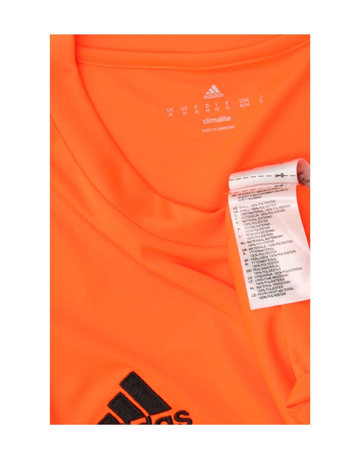 Adidas Homme Climalite T-Shirt Haut Orange Moyen Polyester