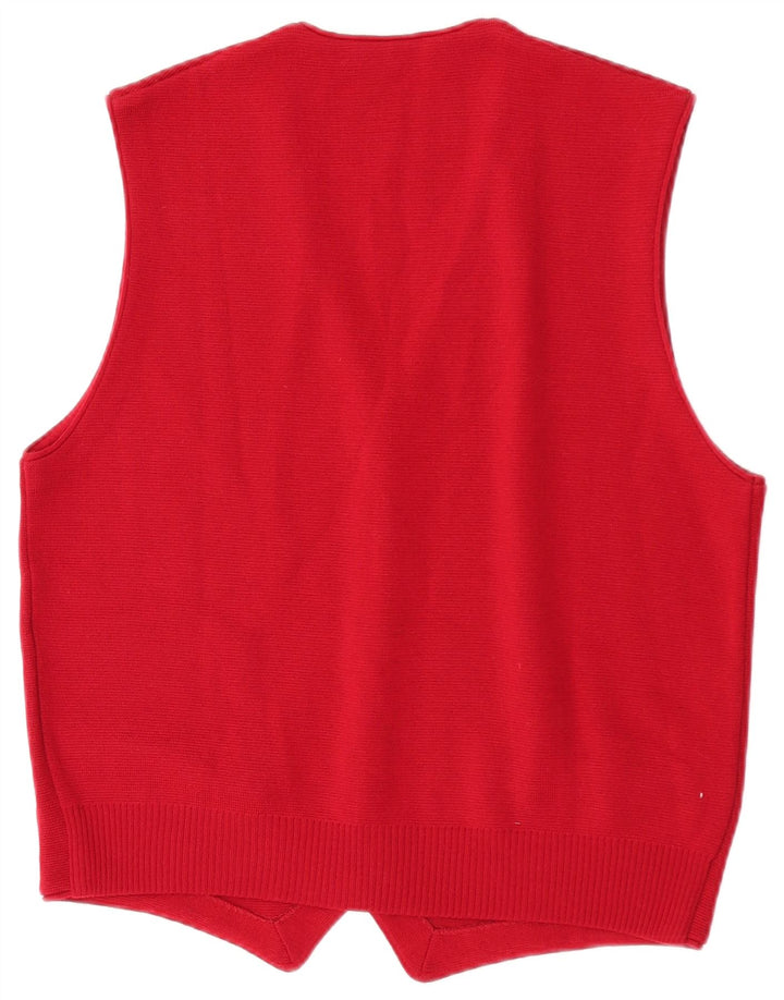Bramante Gilet Homme Petite Laine Bordeaux