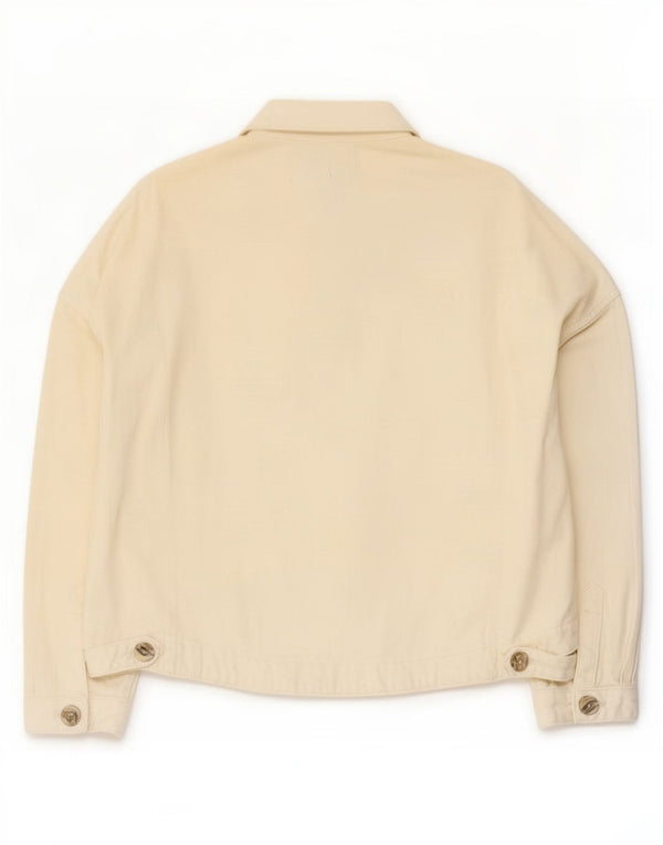 Zara Veste utilitaire coupe ample pour homme UK 20 2XL Blanc cassé
