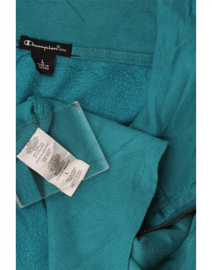 CHAMPION Pull à capuche zippé Elite pour femme UK 16 Grand coton turquoise