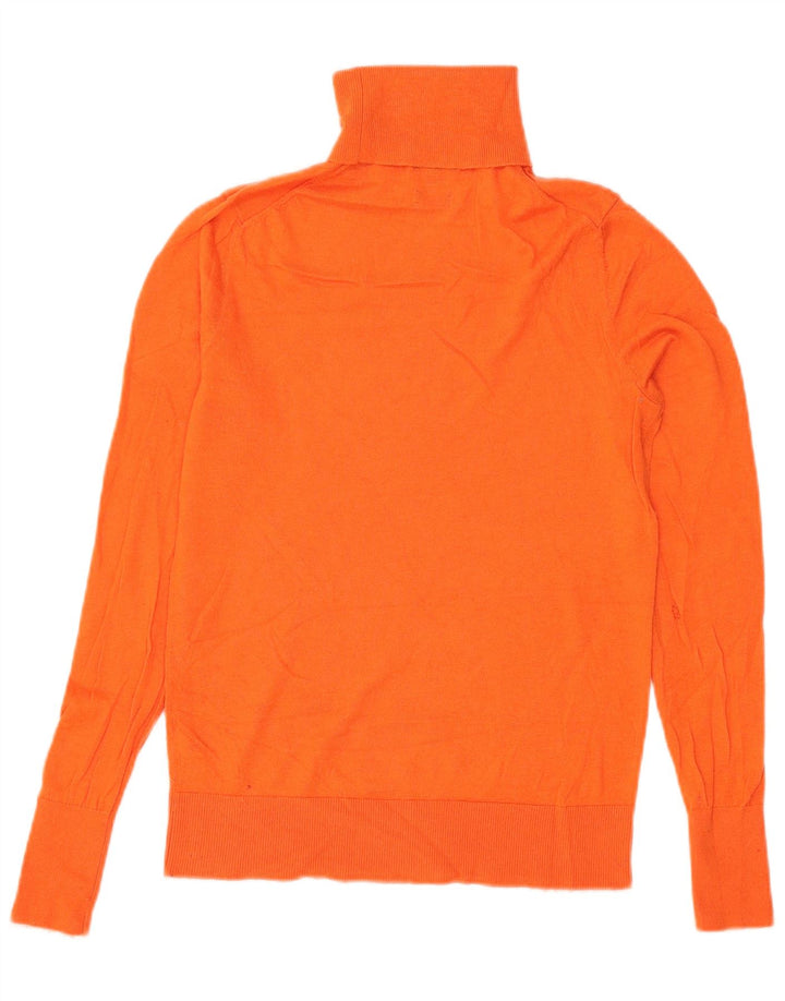 Massimo Dutti Pull col roulé pour femme UK 10 Petite laine orange