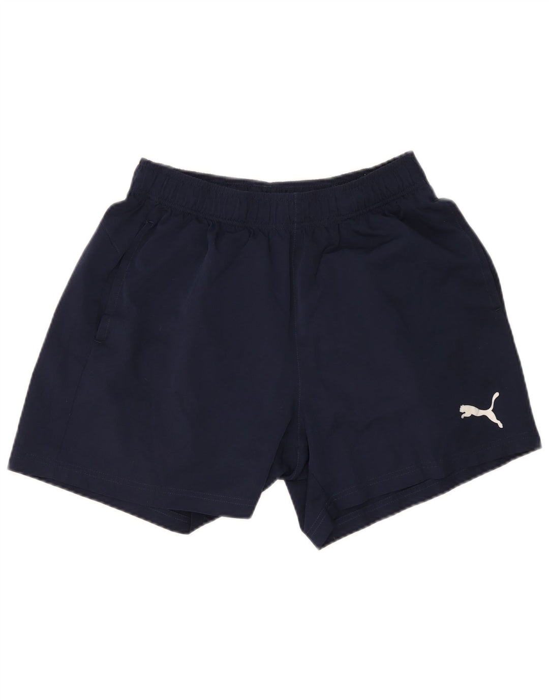 Puma Short de sport pour hommes, grand, bleu marine, polyester