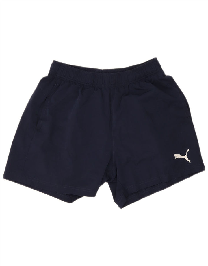 Puma Short de sport pour hommes, grand, bleu marine, polyester