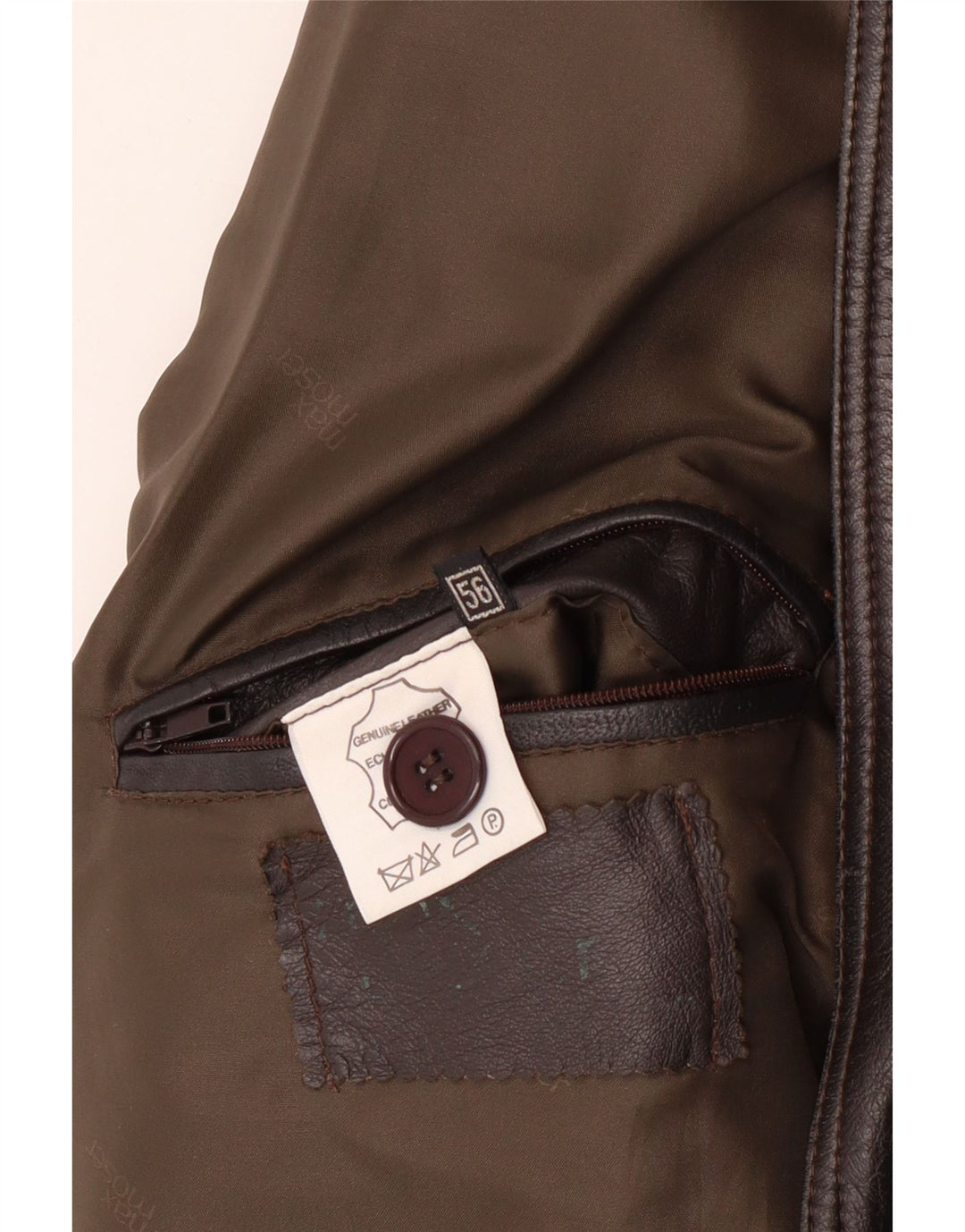 MAX MOSER Manteau en cuir pour homme IT 56 3XL Cuir marron