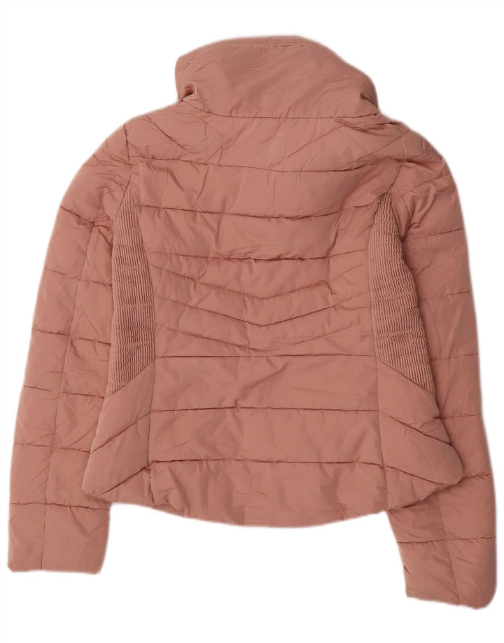 Zara Veste matelassée pour femme UK 14 Rose moyen