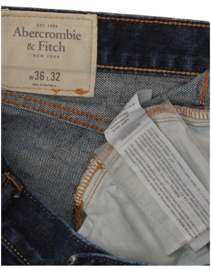 ABERCROMBIE & FITCH Jean droit homme W36 L32 bleu marine coton