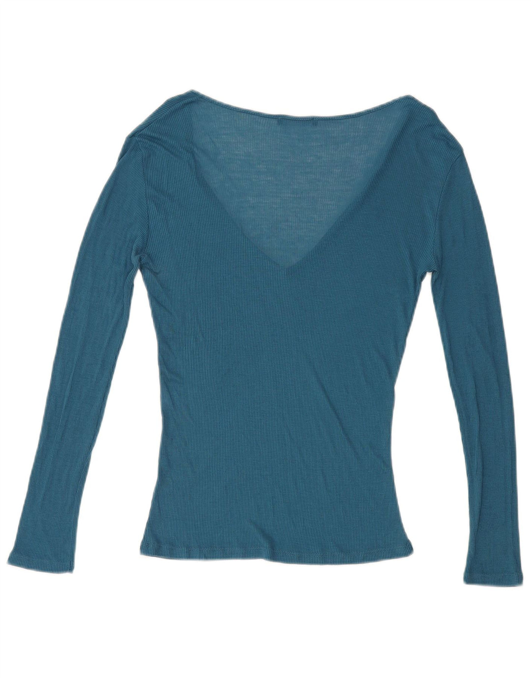 Zara Femme Top Manches Longues UK 14 Large Bleu