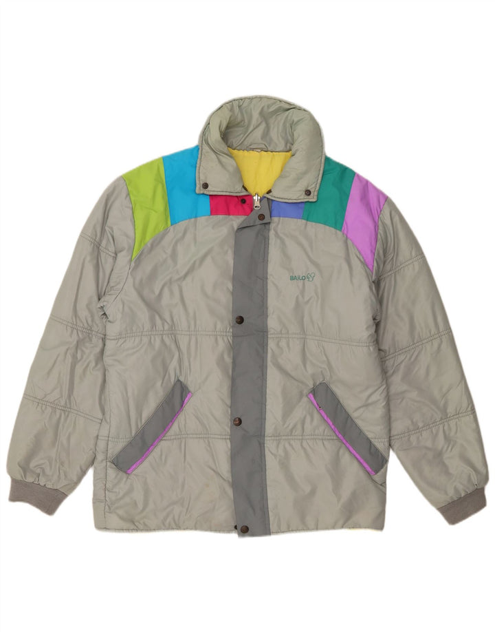 Bailo Veste matelassée IT 50 Large Gris Colorblock Polyamide Homme