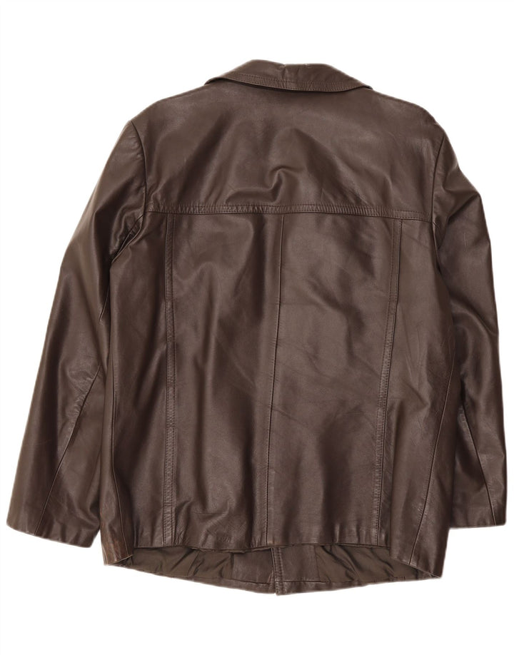 veste en cuir homme vintage UK 38 Brun moyen