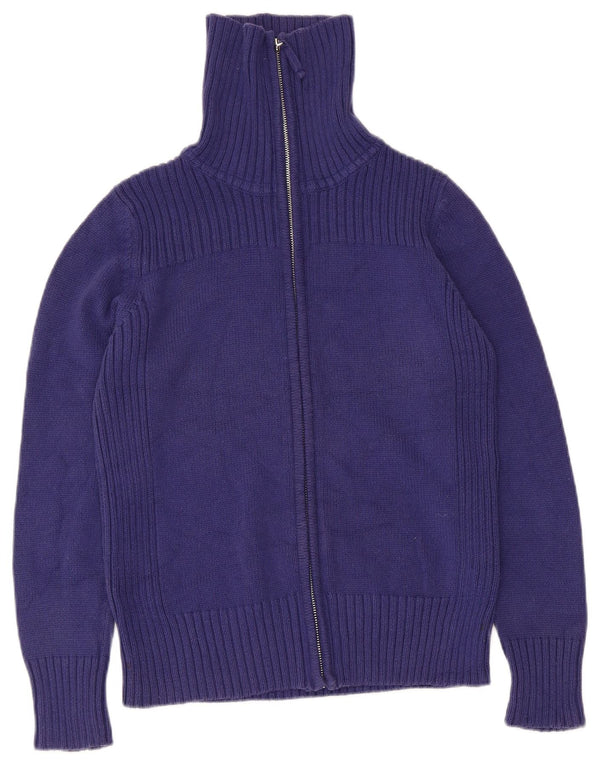 Marks & Spencer Cardigan pour femme en coton bleu moyen UK 14