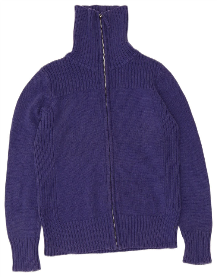 Marks & Spencer Cardigan pour femme en coton bleu moyen UK 14