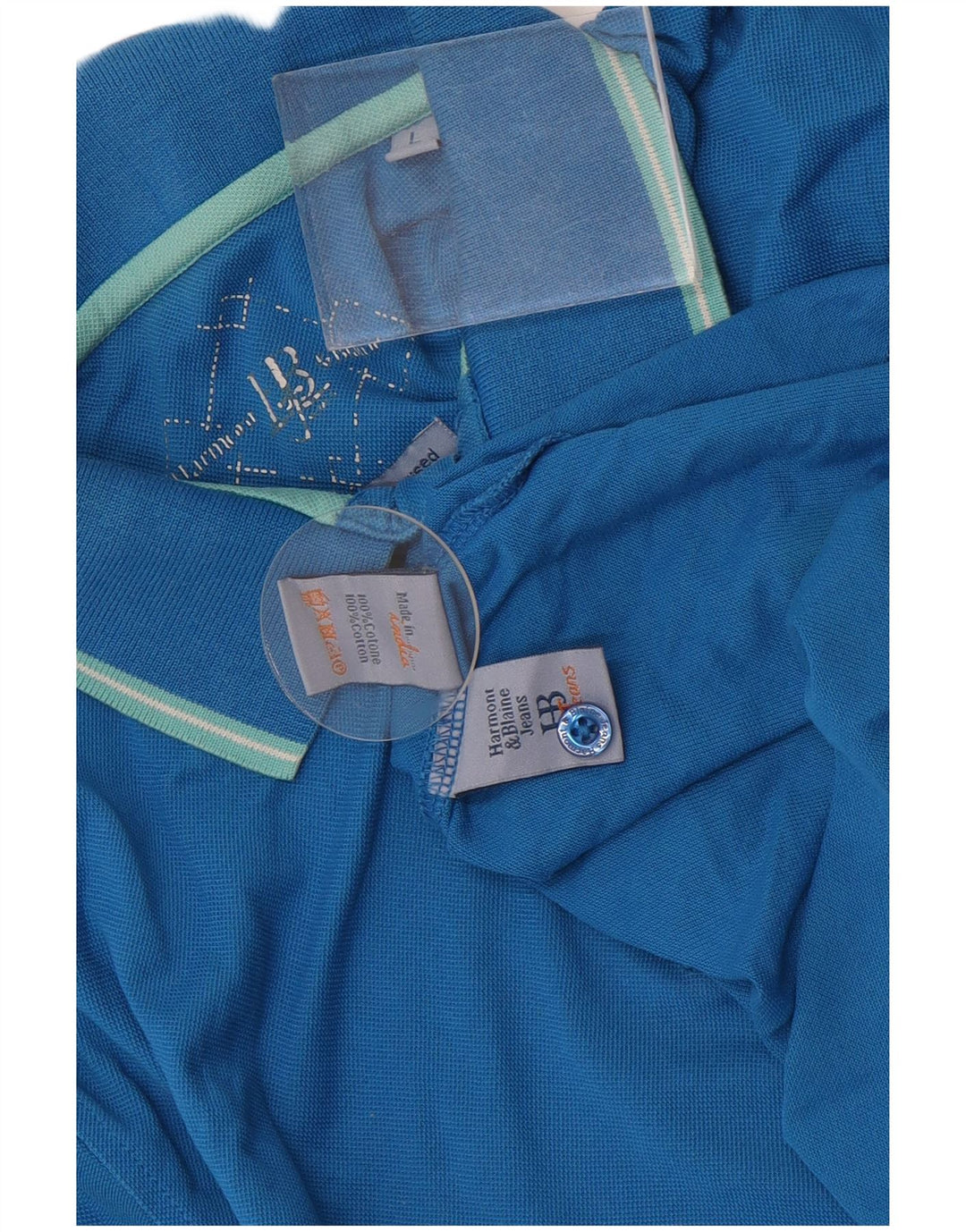 Harmont & Blaine Polo Homme Grand Bleu Coton