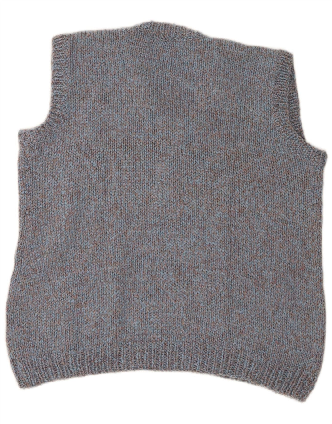 vintage Mens Vest Tank Top Grand Bleu Moucheté