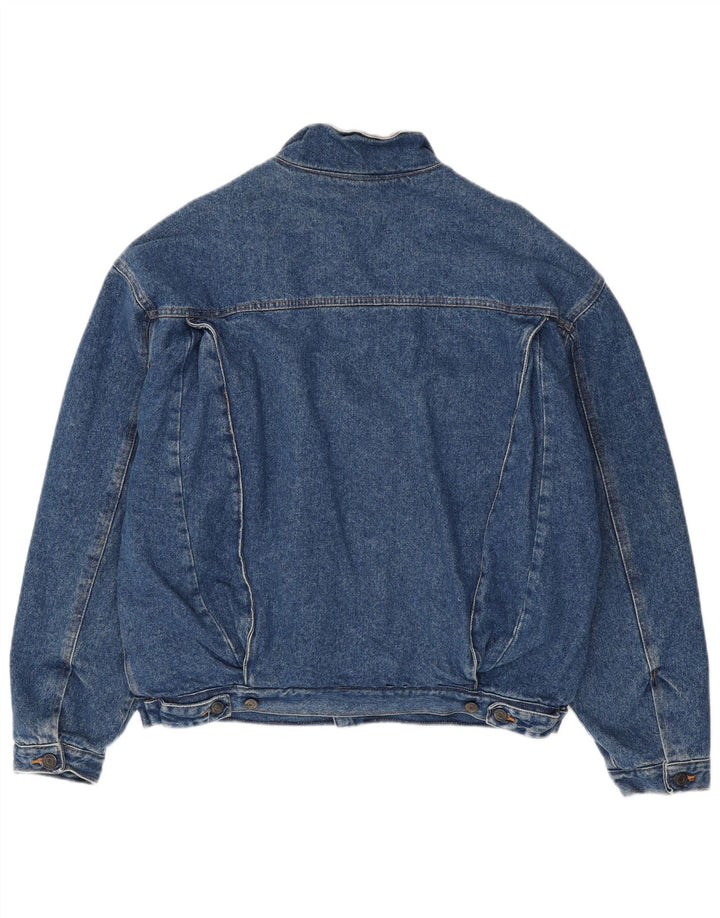 Michel Bachoz Veste en jean Sherpa pour homme UK 40 Large Bleu Coton