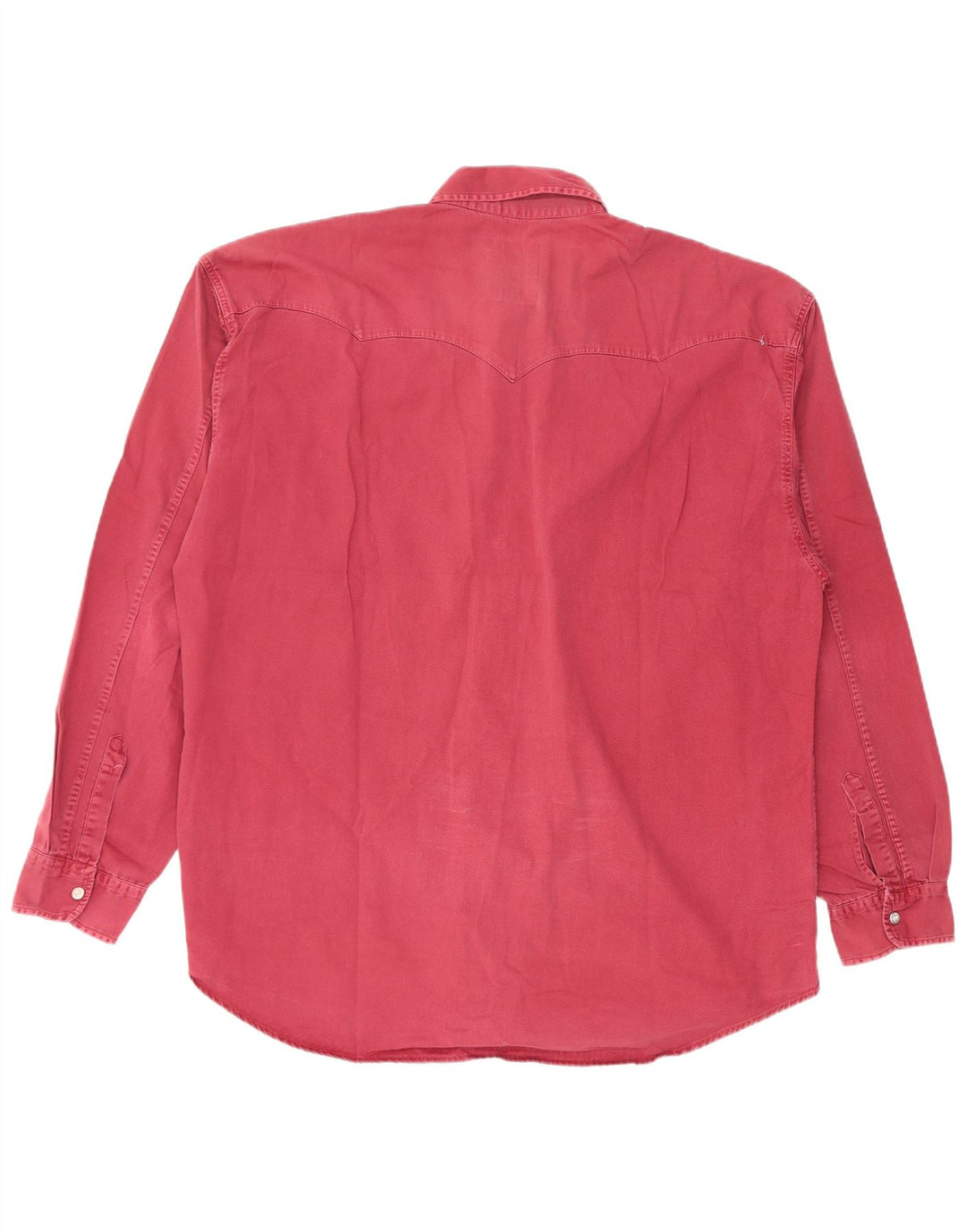 vintage Mens Western Shirt XL Bourgogne Coton