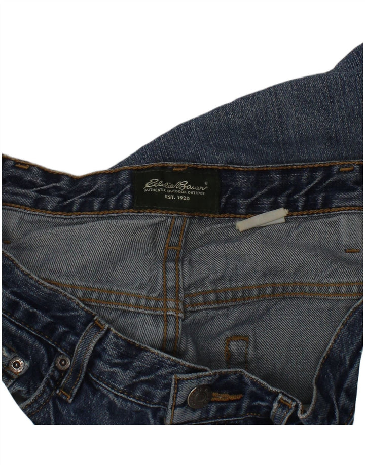 EDDIE BAUER Womens Handmade Denim Shoulder Bag One Size Blue Cotton