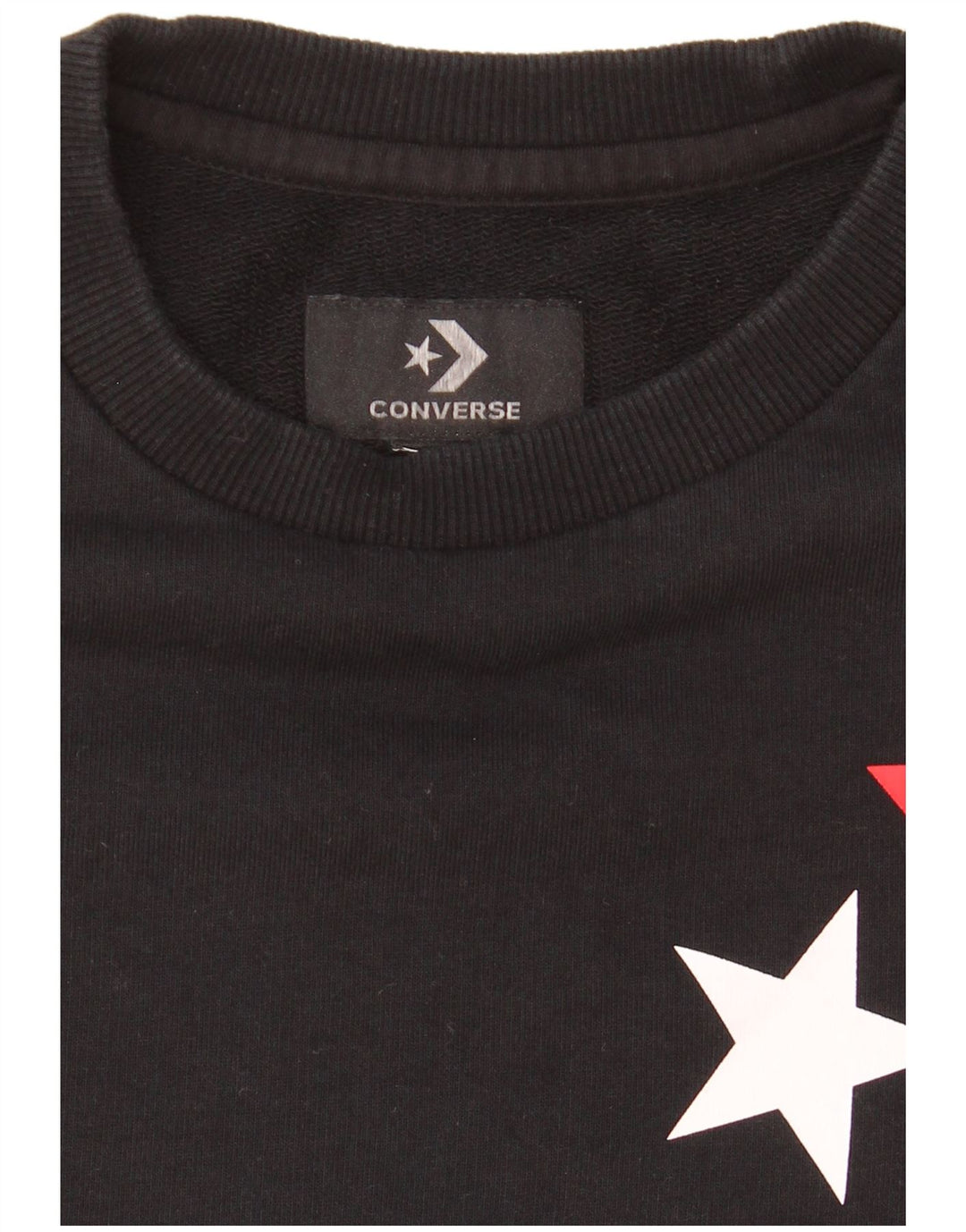 Converse Sweat-shirt graphique pour femme UK 8 Small Noir