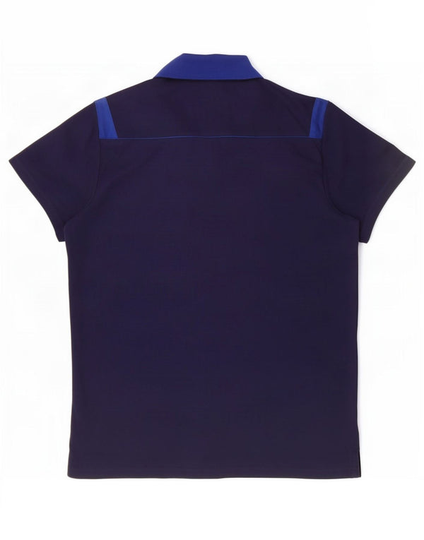 Adidas Homme Climalite Polo Large Bleu Marine Colorblock Coton
