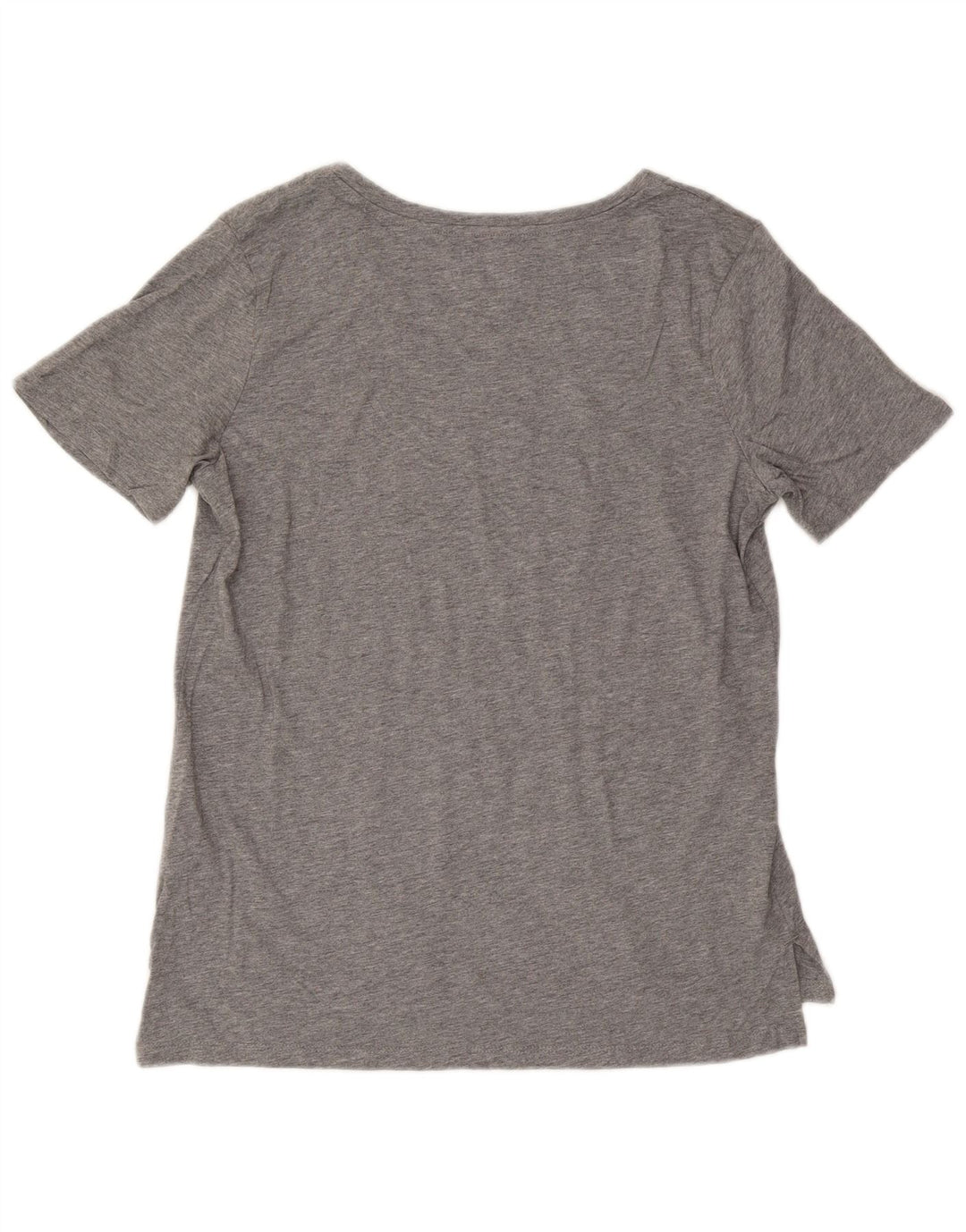 EDDIE BAUER T-Shirt Femme Top UK 16 Large Gris Moucheté Coton