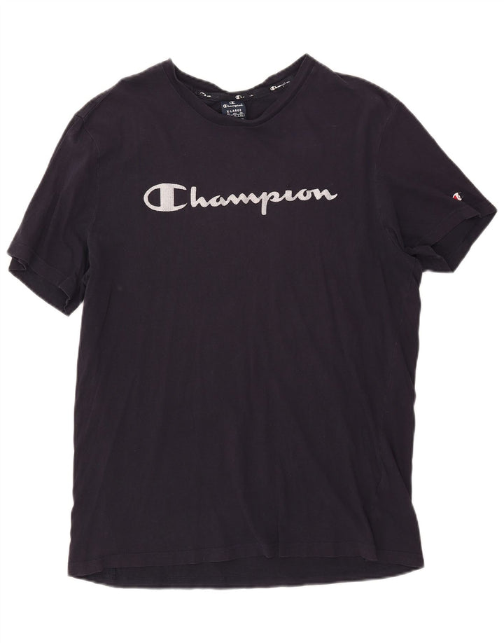 Champion T-Shirt Graphique Homme XL Bleu Marine