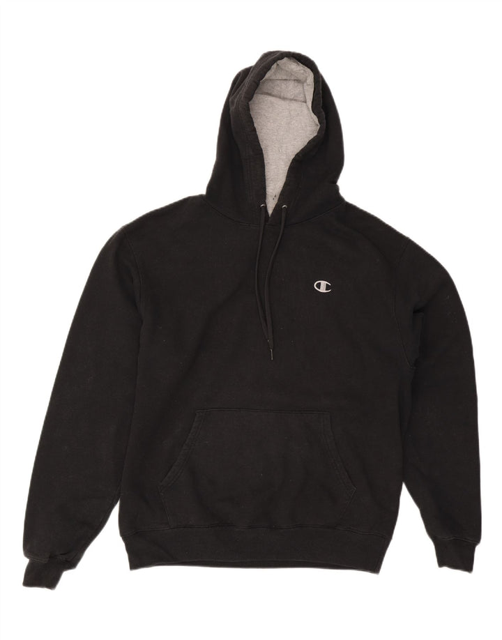 Champion Pull à capuche pour homme en coton noir moyen