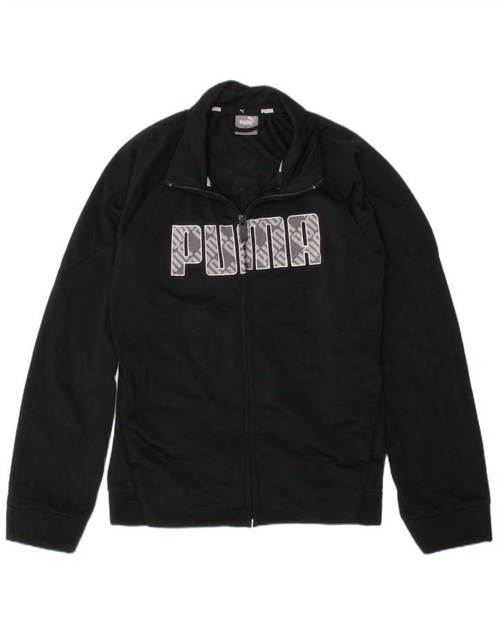 Puma Haut de Survêtement Graphique Garçon 9-10 ans Noir Polyester