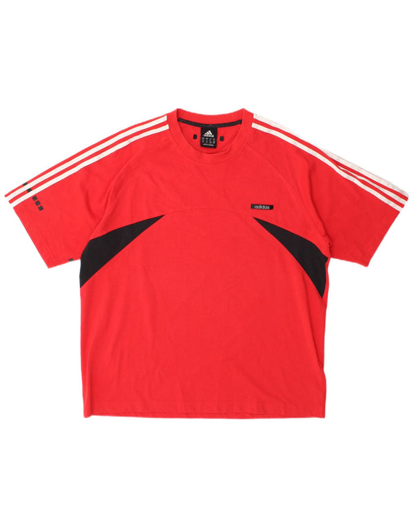 Adidas T-Shirt Homme Top XL Rouge Colourblock