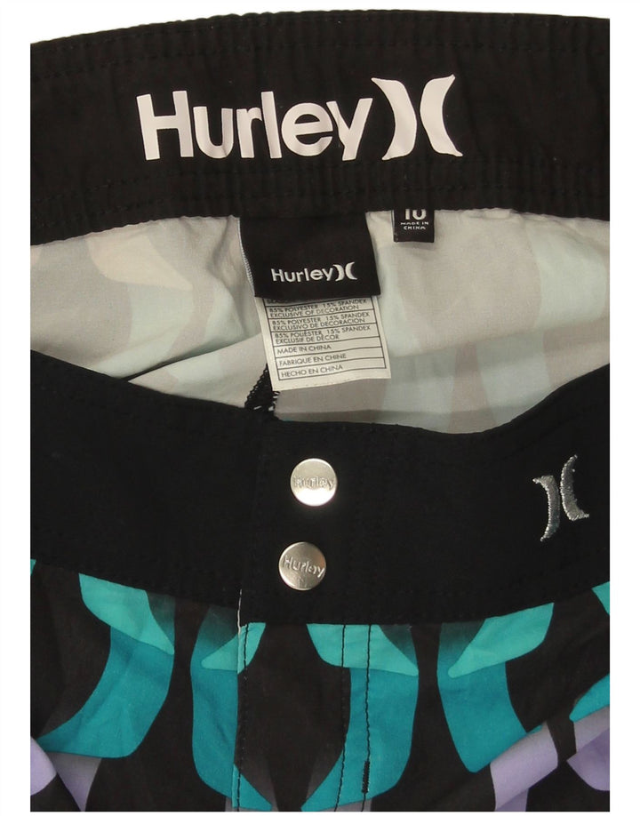 Hurley Short décontracté pour femme US 10 Large W34 Multicolore Géométrique