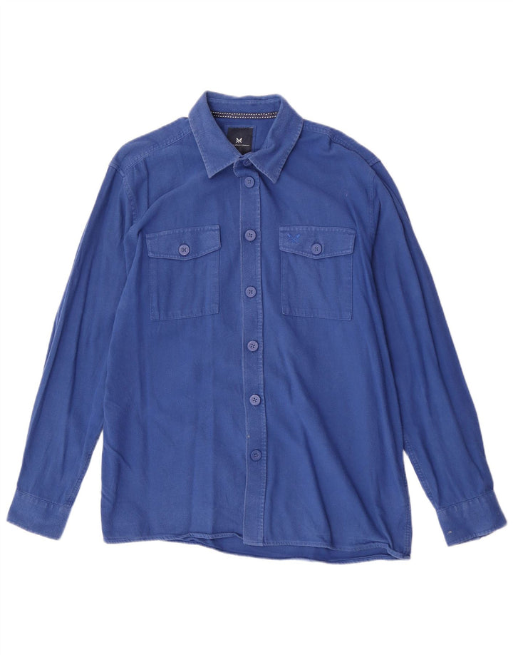 Crew Clothing Chemise Homme Large Bleu Coton