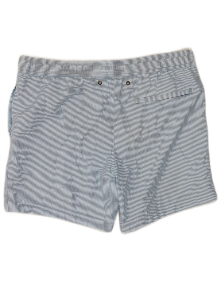 Jack Wills Short de bain pour homme XS Bleu à fines rayures Polyester