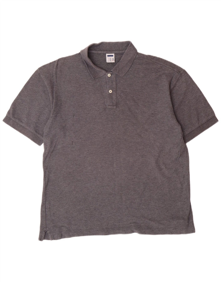 FILA Polo Homme IT 48 Petit Gris Coton