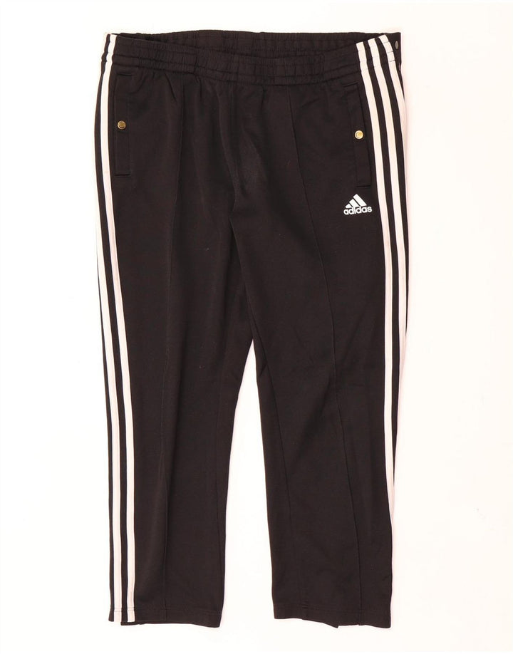 Adidas Pantalon de survêtement court pour femme UK 12/14 Noir moyen Polyester