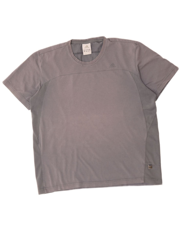Adidas T-Shirt Homme Haut Large Gris Coton